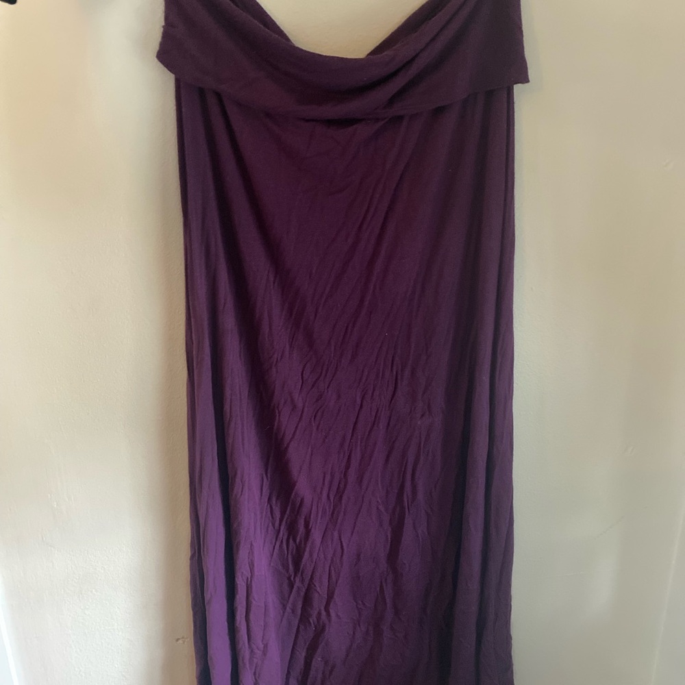 Elegant Purple Maxi Skirt